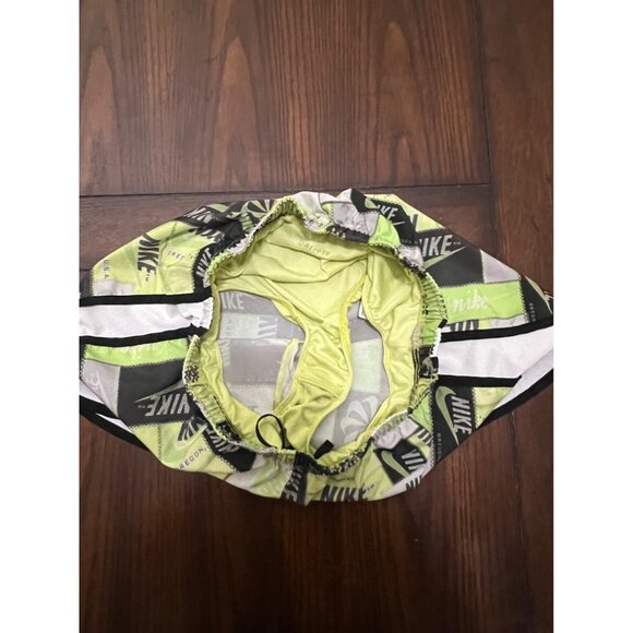 Nike Athletic Running Shorts Green Black Logo Lined Activewear Athleisure Small - Picture 4 of 10